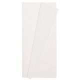 Roco Paper Co. Premium Alman Çift Taraflı Krapon, Çiçek Yapım KAĞIDI,90GR 25X125 cm %130 Esneme, Beyaz & Beyaz