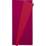 Roco Paper Co. Premium Alman Çift Taraflı Krapon, Çiçek Yapım KAĞIDI,90GR 25X125 cm %130 Esneme, Kırmızı & Şarap