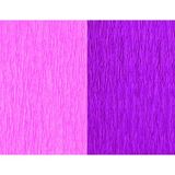 Roco Paper Co. Premium Alman Çift Taraflı Krapon, Çiçek Yapım KAĞIDI,90GR 25X125 cm %130 Esneme, Pembe & Dut