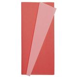 Roco Paper Co. Premium Alman Çift Taraflı Krapon, Çiçek Yapım KAĞIDI,90GR 25X125 cm %130 Esneme, Pembe&açık Çilek