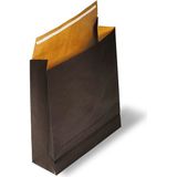 Roco Paper Co. Roco Paper Hediye Paketi 15*6*25,5 cm Kese Kağıdı Yapışkanlı Ağız Siyah 25'li Paket