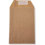 Roco Paper Co. Roco Paper Hediye Paketi 25 x 6 x 30 cm Dipsiz Kese Kağıdı Yapışkanlı Ağız Kraft 25'li Paket