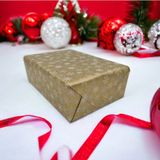 Roco Paper Co. Roco Paper Italyan Premium Yılbaşı Hediye Paketleme Ambalaj Kağıdı Rulo NO:510D 70*300 cm