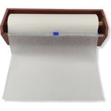 Roco Paper Co. Roco Paper Sürgülü Bıçak ve Ahşap Kutusu ile Gelen Beyaz Pelur Kağıt 30 cm * 150 Metre 18 gr./m.