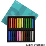 Roco Paper Co. Shinhan Sh Soft Pastel Boya Seti 24'lü, Yüksek Pigmentli, Krapon Pastel Boya ve Hobi Kalemleri