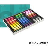 Roco Paper Co. Shinhan Sh Soft Pastel Boya Seti 36'lı Yüksek Pigmentli Krapon Pastel Boya ve Hobi Kalemleri