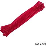Roco Paper Co. Şönil Tel, El Işi, Dıy, Hobi ve Çiçek Yapım Teli, Vişne Çürüğü, 100 Adet, 6 mm - 30 cm