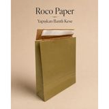 Roco Paper Co. Yapışkan Bantlı Kraft Kese Kağıdı, Altın Renk, 25X8X30 cm - 24'lü Paket, Hediye ve Kargo Zarfı