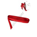 roco paper Grogren Kurdele, Hediye Paketleme, Düğün, Parti, Hobi ve Süsleme Şeriti, 1 cm - 10 metre - Kırmızı