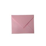 roco paper Hediye Kartı Zarfı, Mini Davetiye, Düğün, Fotoğraf, Not Kağıdı Zarfı, 7x9 cm- 50 Adet, Pembe