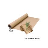 roco paper Kraft Rulo Ambalaj Kağıdı, Çeyiz, Koli, Hediye Paketleme, Çiçek Buket, DIY Kağıdı, 80g, 120cm x 50m
