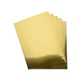 roco paper Metalik Fon Kartonu - Aynalı Fon Kartonu - 200 Gr. 50x70 Cm - Altın