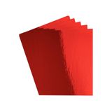roco paper Metalik Fon Kartonu - Aynalı Fon Kartonu - 250 Gr. 50x70 Cm - Kırmızı