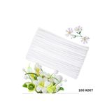 roco paper Şönil Tel, El İşi, DIY, Hobi ve Çiçek Yapım Teli, Beyaz, 100 Adet, 6 mm - 30 Cm