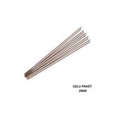 roco paper Yapay Çiçek Teli, Çiçek Aranjman Yapım Teli - 2 mm, 10 Adet - 40 cm - Kahverengi