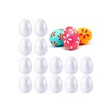 roco paper Yumurta Strafor Köpük Top - Yapay Çiçek Çekirdeği Topu - 15 Adet - 3.5x2.5 Cm