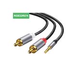 Rocoren 3.5mm AUX Jack to RCA Hi-Fi Ses Kablosu 5 Metre