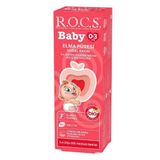 Rocs Baby 0 - 3 Yaş Elma Püresi Aromalı Florürsüz Çocuk 35 ml Diş Macunu