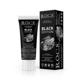 Rocs Black Edition 60 ml Kömür Özleri İle Ekstra Beyazlatıcı Diş Macunu
