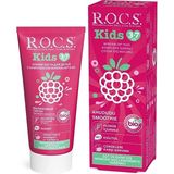 Rocs Kids 3-7 Yaş Ahududu Smoothie Tadında 45 ml Florürsüz Diş Macunu