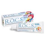 Rocs Kids 3-7 Yaş Meyve Külahı 35 gr Diş Macunu+Kids Kırmızı Diş Fırçası Seti