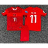 Rodak Spor Kenan Yıldız 11 Dünya Kupası 2026 Milli Takım Şortlu Çocuk T-Shirt - Kırmızı - 3 - 5 Yaş