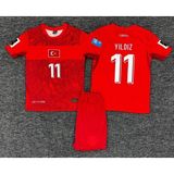 Rodak Spor Kenan Yıldız 11 Dünya Kupası 2026 Milli Takım Şortlu Çocuk T-Shirt - Kırmızı - 6 - 7 Yaş