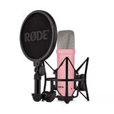 Rode Nt1 Signature Series Large-Diaphragm Condenser Mikrofon (Pembe) | Müzik Prodüksiyonu, Vokal Kaydı, Akış Ve Podcasting İçin Shock Mount, Pop Filtre Ve Xlr Kablosu (Pembe)