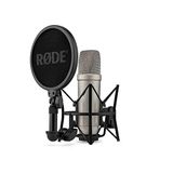 Rode Rode, Nt1 5Th Generation, Gümüş, Mikrofon | Çift Xlr Ve Usb-C, 1 Altın Püskürtmeli Kapsül, 4 Dba Kendinden Gürültü, Sm6 Shockmount Ve Pop Filtresi Dahil