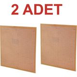 Rodevino 2 Adet 10x10 Cm Delikli Tek Yüzlü Bakır Plaket PCB Kartı Hızlı Montaj İçin