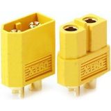 Rodevino 2 Adet Xt-60 Batarya Konnektör Dişi-Erkek Çift Plug 60A Li-Po Pil Uyumlu XT60