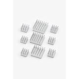 Rodevino 9 Parça Alüminyum Mini Soğutucu Seti 14x14 9x9 Çip mosfet entegre Soğutucu