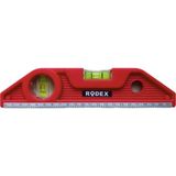 Rodex 225 mm Mıknatıslı Su Terazisi – Kompakt, Hafif ve Pratik - Kırmızı - 22.5 CM