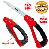 Rodex Budama Testeresi 180 Mm Metal Kilitli Celik Duz Agac Dal Bag El Testeresi Acilip Kapanir
