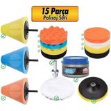 Rodex Pasta Cila Oto Temizlik Seti Jant Matkap Ucu Parlatma Polisaj Sungeri Aparati (15 Parca)