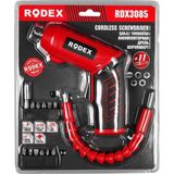 Rodex RDX3085 Akülü Vidalama Şarjlı Tornavida Vidalama Ucu Seti+Izeltaş-Klytek Matkap Bits Uç