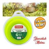 Rodex RDY524 Misina Motorlu Tırpan Yuvarlak Misina 2.4 mm 86 Metre Çim Ot Biçme Teli