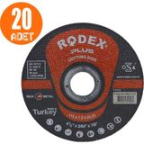 Rodex Spiral Taşlama Inox Metal Kesici Taş Diski 115 x 1.2 mm 20 Adet