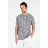 Rodi Erkek Bisiklet Yaka Desenli T-Shirt – %100 Pamuk – Rahat ve Şık Günlük Kısa Kollu Tişört 0115