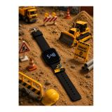 Rodium Çocuk Kol Saati Silikon Kordonlu Dozer Emojili LED Çocuk Saati