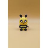 Rodopiva Örgü Desenli Arı Anahtarlık (Plastik) - Çok Renkli - 4cm x 2,5cm