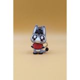 Rodopiva Yıldız Göz Eşek Anahtarlık - Hareketli Anahtarlık Çanta Süsü Charm - Çok Renkli - 4cm x 3cm