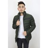 Rodrigo Fistan Store Erkek Hakim Yaka Spor Kesim Dar Kalıp Kışlık Mont - Haki Yeşil