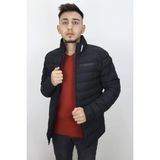 Rodrigo Fistan Store Erkek Hakim Yaka Spor Kesim Dar Kalıp Kışlık Mont - Siyah