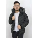Rodrigo Fistan Store Erkek Kapüşonlu Spor Kesim Rahat Kalıp Kolları Lastikli Kışlık Mont - Haki Yeşil