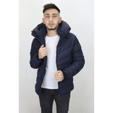 Rodrigo Fistan Store Erkek Kapüşonlu Spor Kesim Rahat Kalıp Kolları Lastikli Kışlık Mont - Lacivert