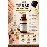 Roen Tırnak Mantar, Tırnak Güçlendirici, Tırnak Eti Çıkartmaya Yardımcı Doğal Tırnak Bakım Yağı 20ml