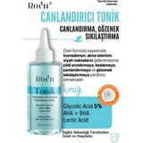 Roen Tonik, Komedon Karşıtı Canlandırıcı, Gözenek Sıkılaştırıcı, Aha, Bha, Glikolik Asit %5 Tonik 200 Ml
