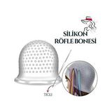 Roesia Rose Cosmetics Beyaz Silikon Saç Boyama Röfle Bonesi Fırça ve Tığ Aparat ile 1 Adet