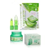 Roesıa Rose Cosmetics Cilt Bakım Seti Aloe Vera + Aloe Vera Ruj